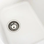 Гранітна мийка для кухні Platinum 7950 Equatoria матова Білосніжна