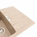 Гранітна мийка для кухні Platinum 7850 ROMA матова (карамель)