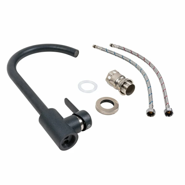 Кухонний змішувач Platinum 7990 NEST Антрацит