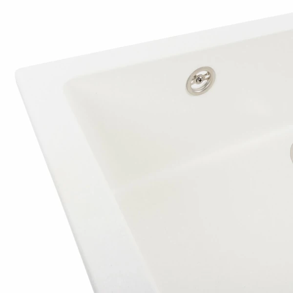 Гранітна мийка для кухні Platinum 7945 Paruana матова Білосніжна