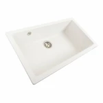 Гранітна мийка для кухні Platinum 7945 Paruana матова Білосніжна