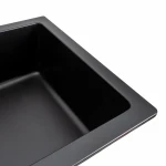 Гранітна мийка для кухні Platinum 7945 Paruana матова Чорна