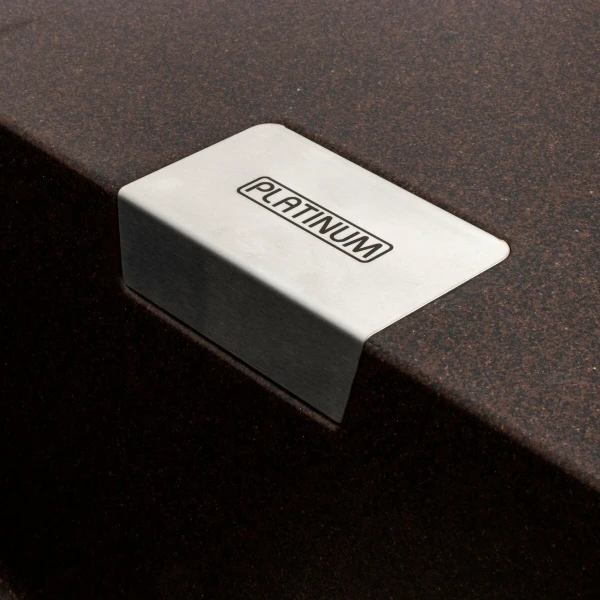 Гранітна мийка для кухні Platinum 8650 DIAMOND матова Шоколад