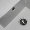 Гранітна мийка для кухні Platinum 5851 ARIA матова Біла в крапку