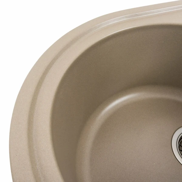 Гранітна мийка для кухні Platinum 7750 LIRA матовий Титан