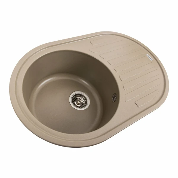 Гранітна мийка для кухні Platinum 7750 LIRA матовий Титан