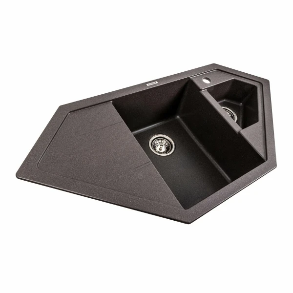 Гранітна мийка для кухні Platinum 9950 PANDORA матовий Гренадін