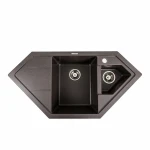 Гранітна мийка для кухні Platinum 9950 PANDORA матовий Гренадін