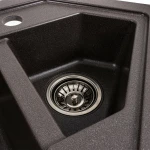 Гранітна мийка для кухні Platinum 9950 PANDORA матовий Гренадін