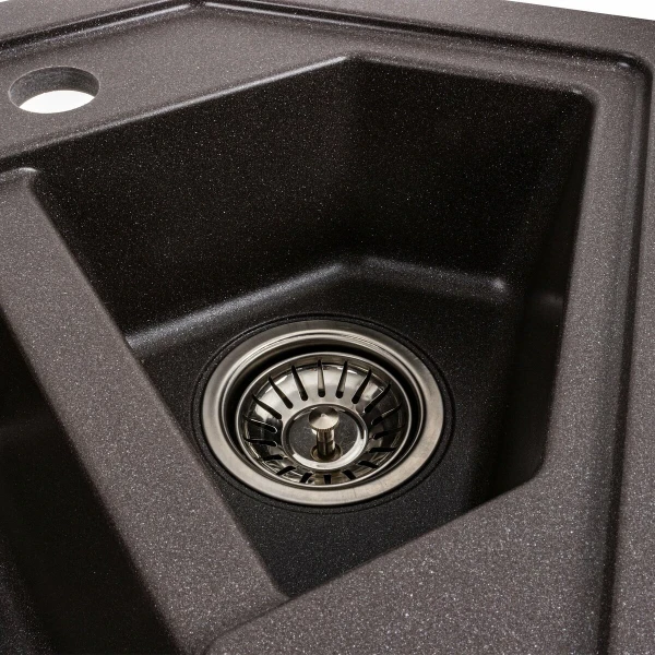 Гранітна мийка для кухні Platinum 9950 PANDORA матовий Гренадін