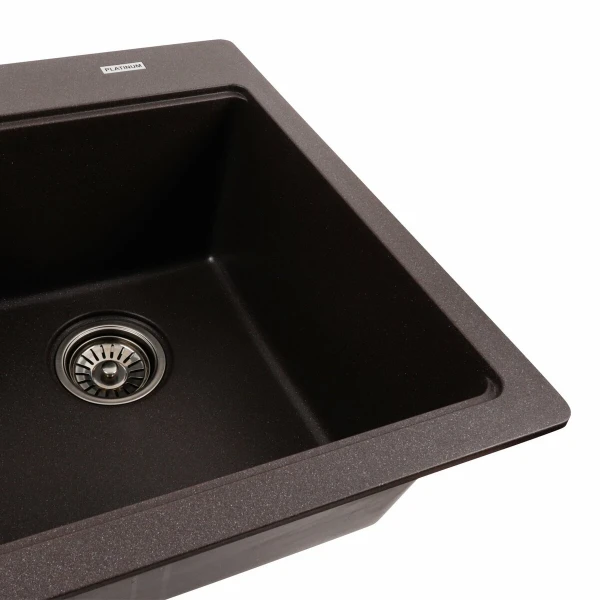 Гранітна мийка для кухні Platinum 7850 HARMONY матовий Гренадін