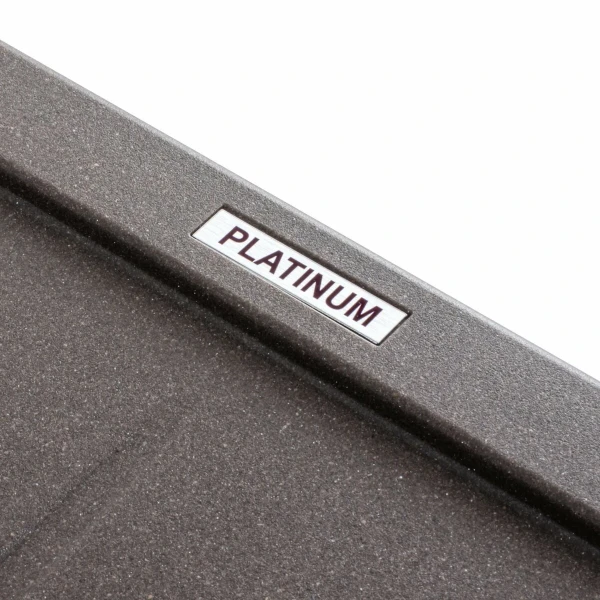Гранітна мийка для кухні Platinum 6550 LOTOS матова Темна скеля