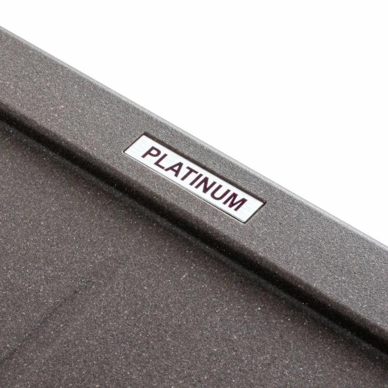 Гранітна мийка для кухні Platinum Темна скеля PLATINUM 6550 LOTOS матова