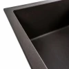 Гранітна мийка для кухні Platinum Темна скеля PLATINUM 6550 LOTOS матова
