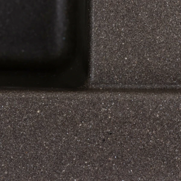 Гранітна мийка для кухні Platinum 6550 LOTOS матова Темна скеля