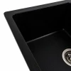 Гранітна мийка для кухні Platinum матовий PLATINUM 6250 ZIRKONE Чорний металік
