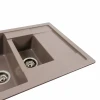 Гранітна мийка для кухні Platinum 7850W TOSKANA матова Дюна