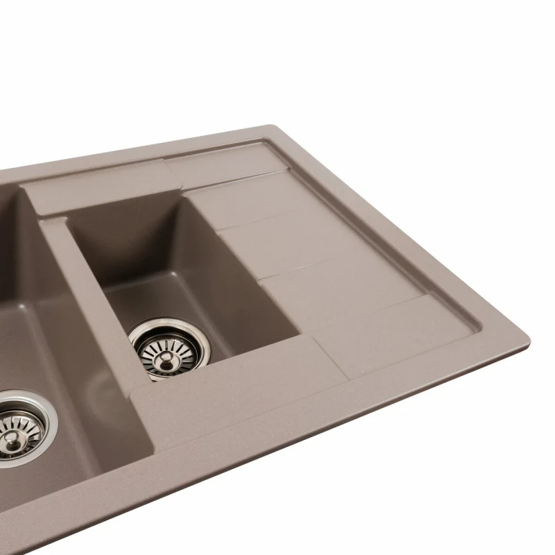 Гранітна мийка для кухні Platinum PLATINUM 7850W TOSKANA матова Дюна