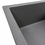 Кухонна мийка гранітна матова 7050 CASCADA Platinum Сірий мусон