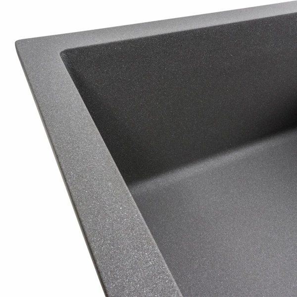 Кухонна мийка гранітна матова 7050 CASCADA Platinum Сірий мусон