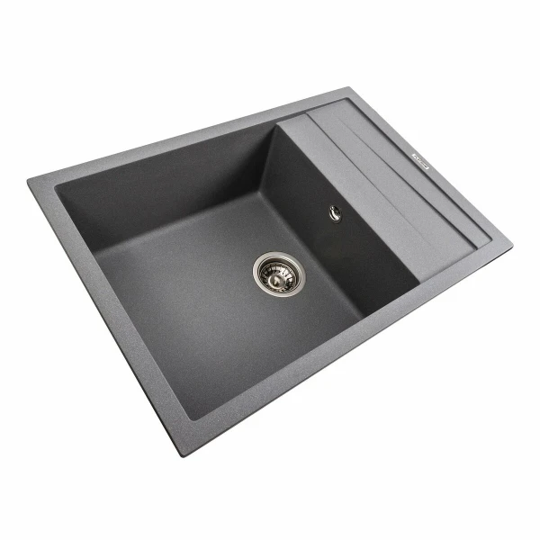 Кухонна мийка гранітна матова 7050 CASCADA Platinum Сірий мусон