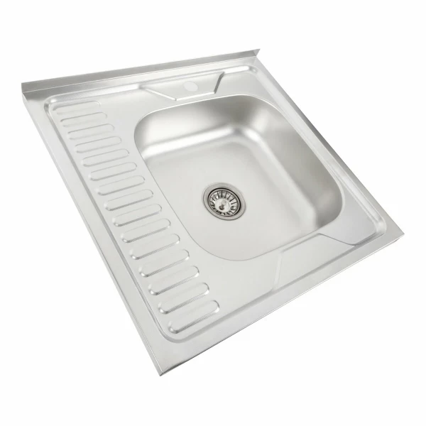 Кухонна мийка нержавіючої сталі Valeso ДЕКОР VALESO 6060 R з (0,7/160 мм)