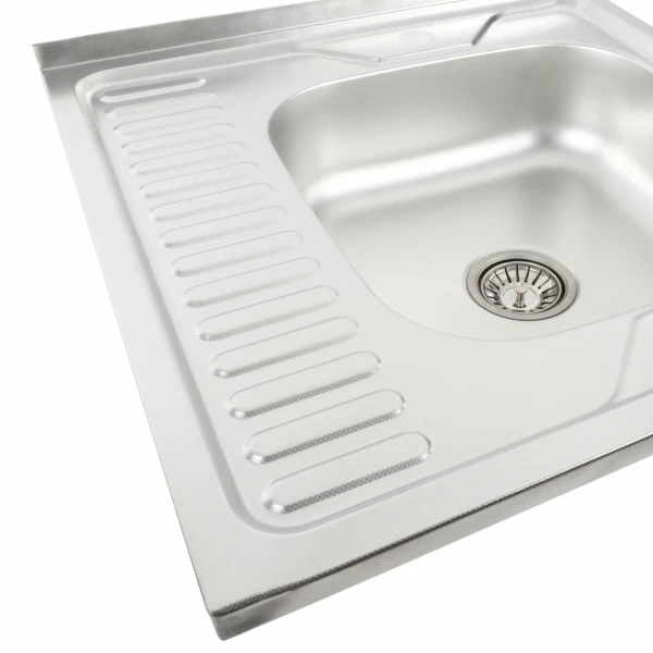 Кухонна мийка нержавіючої сталі Valeso ДЕКОР VALESO 6060 R з (0,7/160 мм)
