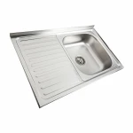 Кухонна мийка нержавіючої сталі Valeso ДЕКОР VALESO 8050 R з (0,7/160 мм)