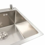 Кухонна мийка 50*50 нержавійка DECOR Valeso Handmade (сифон круглий, 3,0/0,8)