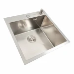 Кухонна мийка 50*50 нержавійка DECOR Valeso Handmade (сифон круглий, 3,0/0,8)