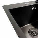 Кухонна мийка PVD чорна 40*50 VALESO Handmade (товщина 3,0/1,5)