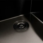 Кухонна мийка PVD чорна 40*50 VALESO Handmade (товщина 3,0/1,5)