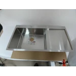 Кухонна мийка нержавійка CM 100*50 L VALESO Handmade (3.0/0.8)