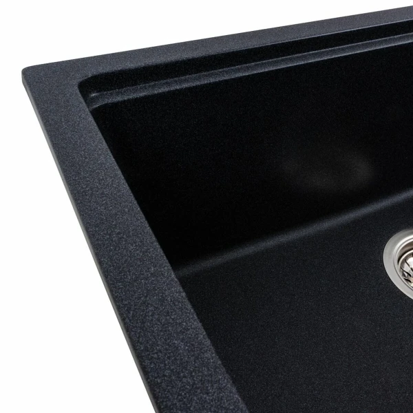 Кухонна мийка гранітна матова 7545 NIKA VALESO Карбон