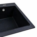 Кухонна мийка гранітна матова 7545 NIKA VALESO Карбон