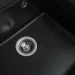 Гранітна мийка для кухні VALESO 5852 VESTA матова Чорна