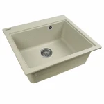 Гранітна мийка для кухні VALESO 5852 VESTA матова Топаз