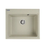 Гранітна мийка для кухні VALESO 5852 VESTA матова Топаз