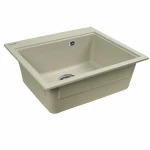 Гранітна мийка для кухні VALESO 5852 VESTA матова Топаз