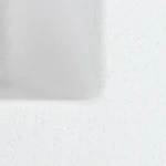 Гранітна мийка для кухні VALESO 4040 RUBA матовий білосніжний