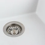 Гранітна мийка для кухні VALESO 4040 RUBA матовий білосніжний