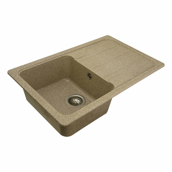 Гранітна мийка для кухні VALESO 7850 VERONA матова Карамель