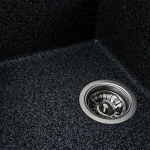 Гранітна мийка для кухні VALESO 6550 LOTOS матовий Графіт