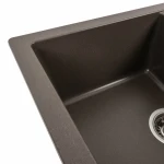 Гранітна мийка для кухні VALESO 6550 INTENSO матова Темна скеля