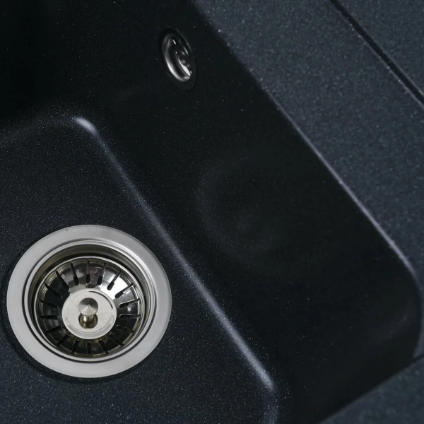 Гранітна мийка для кухні VALESO 4050 KORRADO матова Антрацит