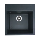 Гранітна мийка для кухні VALESO 5149 FIESTA матова Антрацит