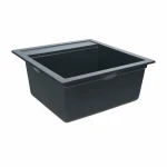 Гранітна мийка для кухні VALESO 5149 FIESTA матова Антрацит