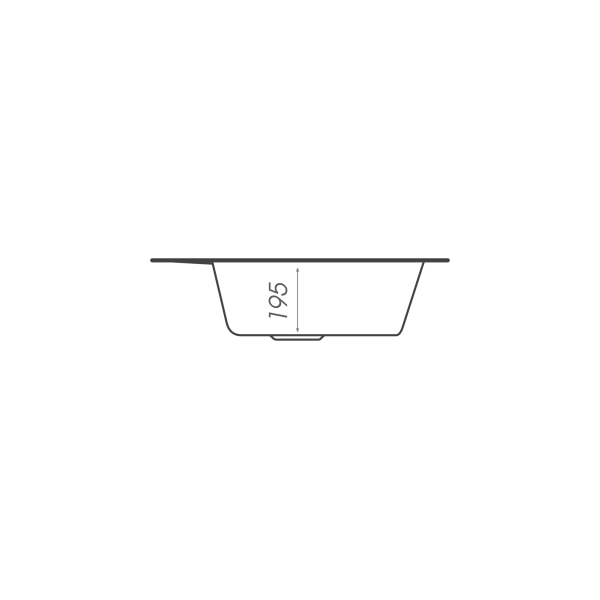 Гранітна мийка для кухні VALESO 5149 FIESTA матова Антрацит