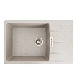 Гранітна мийка для кухні VALESO 7850 ROMA матова (сіра)