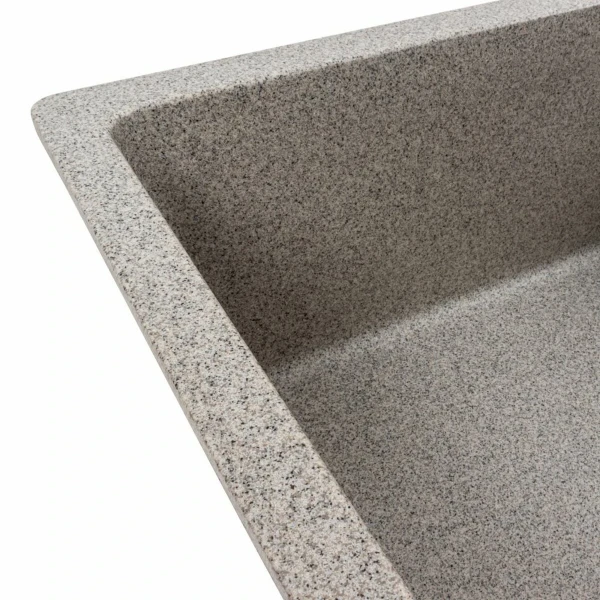 Гранітна мийка для кухні VALESO 7850 ROMA матова (сіра)